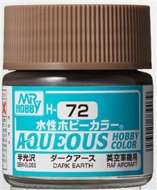 H-072 Aqueous hobby colors 10ml Dark earth