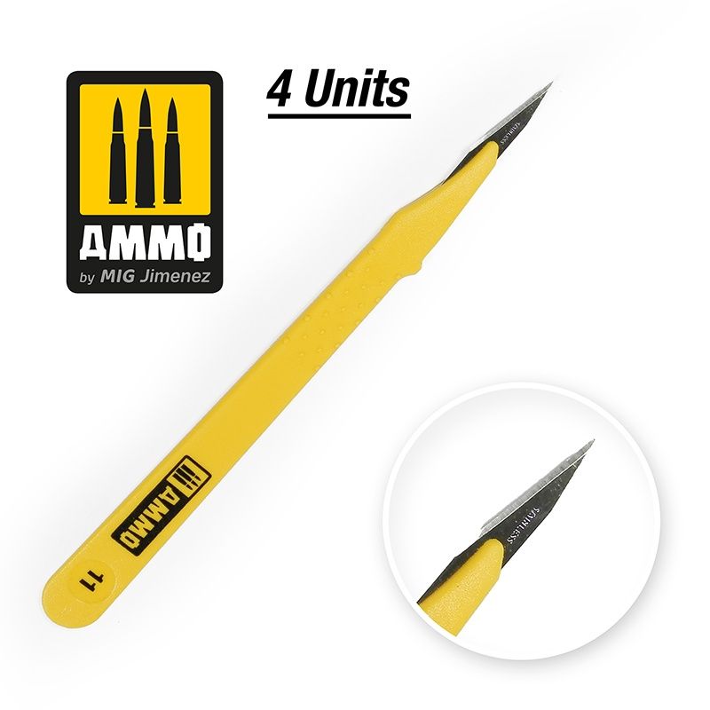 SCALPELS STANDARD BLADE STRAIGHT 4PCS MIG8692