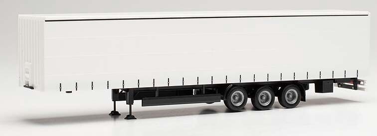 Gordijntrailer 15 m, wit