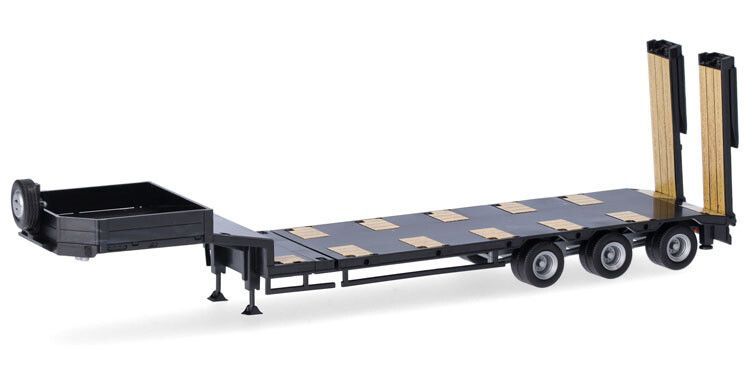 Goldhofer semi dieplader 3a, zwart
