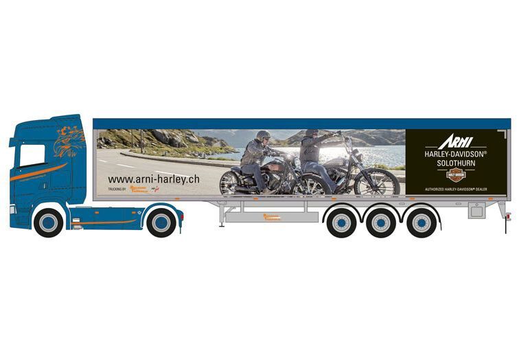 Scania CS20 HD S.Sz. Rüegsegger / Harley Davidson