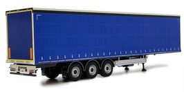 Pacton curtainsider trailer plain blue