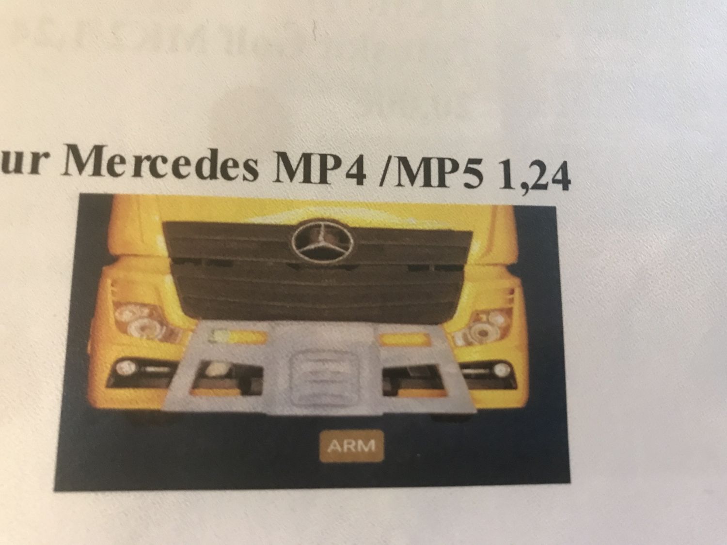 Masse avant pour Mercedes