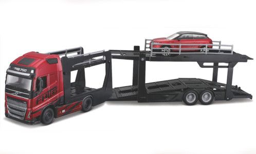 Bburago, Volvo FH16 GL 750 XXL, rot/Dekor, 1:43