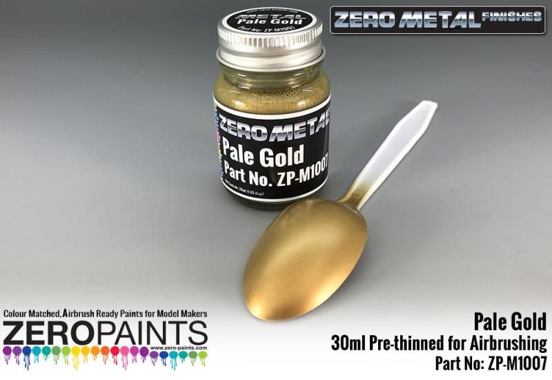 Pale Gold Paint - 30ml - Zero Metal Finishes M1007