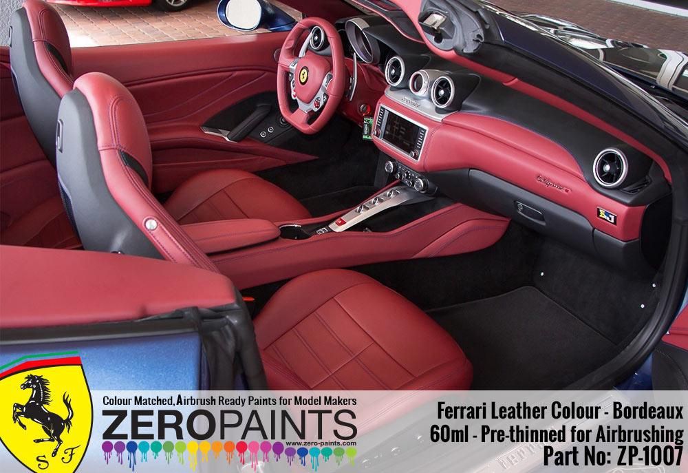 ZP1007 Ferrari Leather Colour Paints 60ml Bordeaux