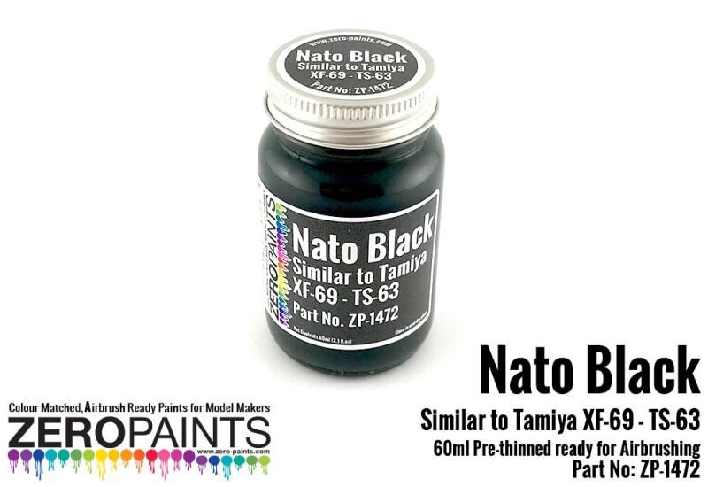 ZP1472 Nato Black Similar to Tamiya XF-69 - TS-63 Paint 60ml