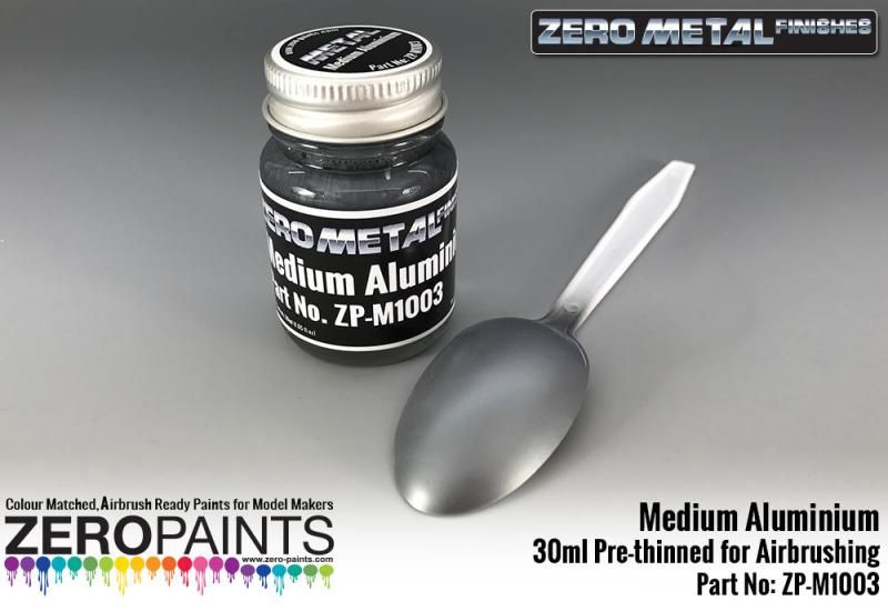 Medium Aluminium Paint - 30ml - Zero Metal Finishes