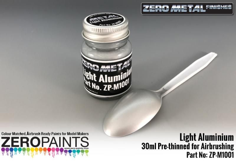 Light Aluminium Paint - 30ml - Zero Metal Finishes M1001