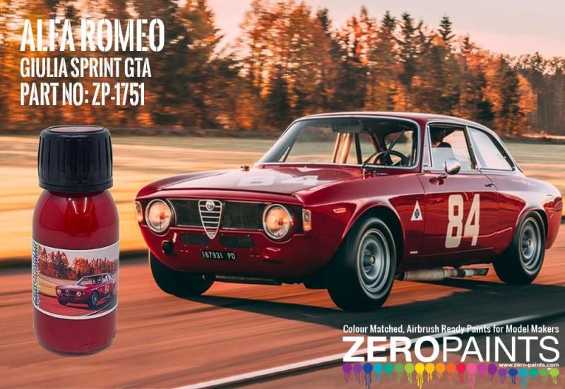 ZP1753 Alfa Romeo Giulia Sprint GTA Rosso (Red) Paint 60ml