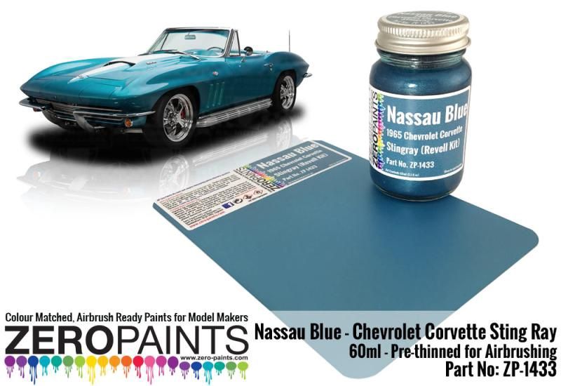 Nassau Blue Paint - 1965 Chevrolet Corvette 60ml (Revell Kit)