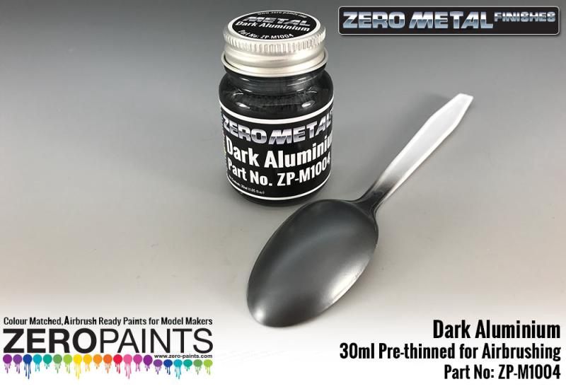 Dark Aluminium Paint - 30ml - Zero Metal Finishes M1004