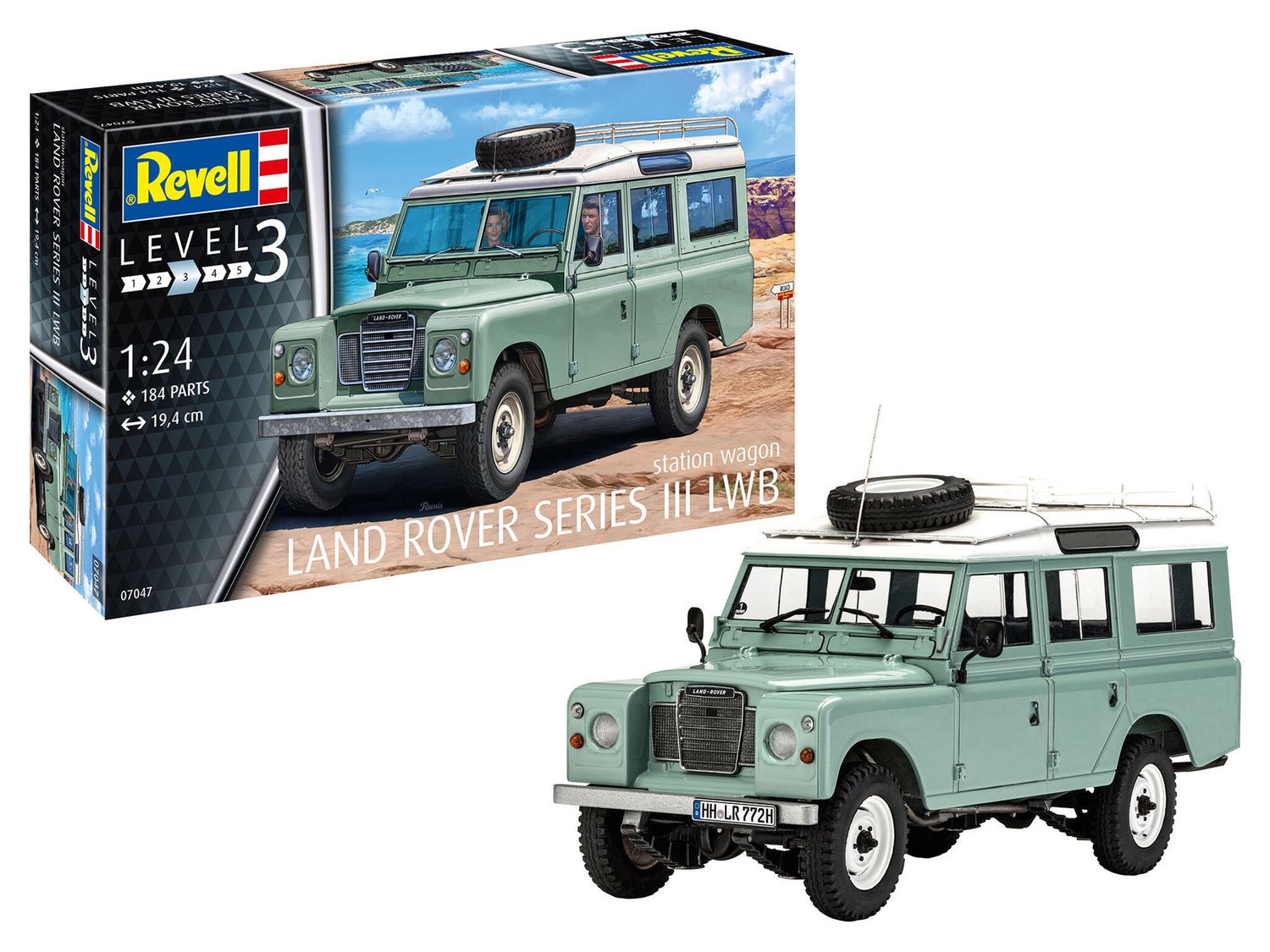 Land Rover Series III LWB station wagon Revell modelbouwpakket