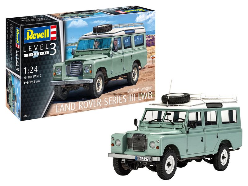 Land Rover Series III LWB station wagon Revell modelbouwpakket