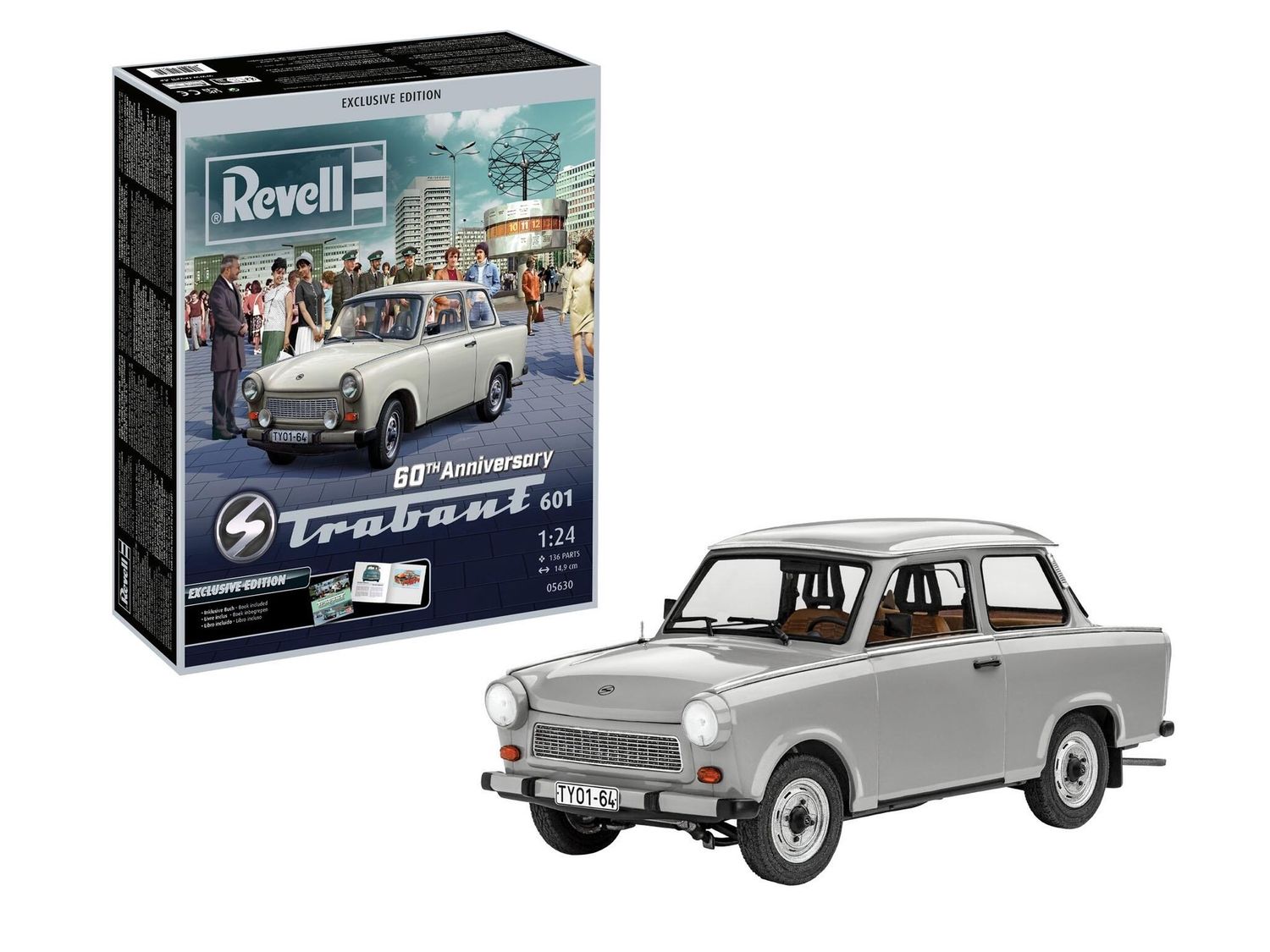 Trabant 601 60th Anniversary &quot;Exclusive Edition&quot; Revell modelbouwpakket