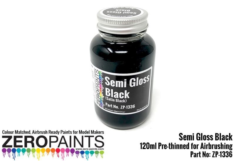 Semi-Gloss Black Paint 100ml zp1336