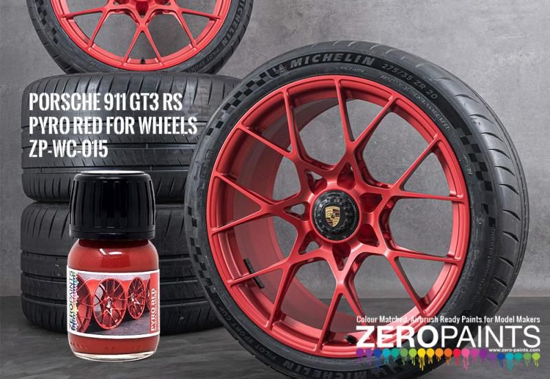 ZP-WC-015 Porsche 911 GT3 RS Pyro Red - Wheel Colours - 30ml