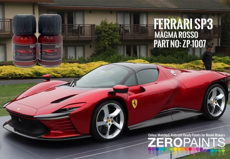 ZP1007 Ferrari SP3 Magma Rosso Paint Set 2x30ml