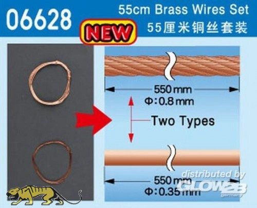 55cm brass wire set