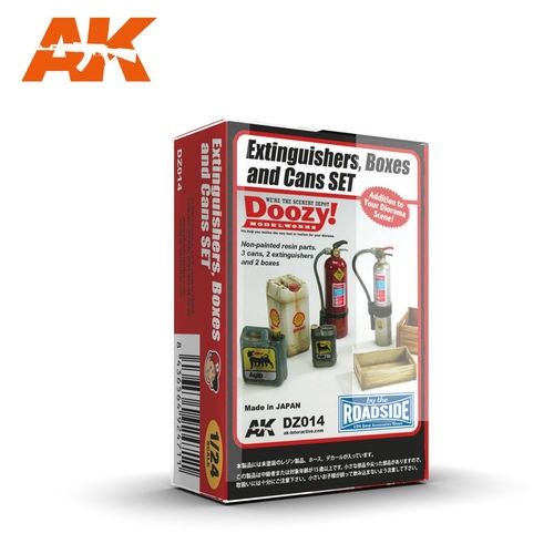 AK-Interactive DZ014 EXTINGUISHERS, BOXES AND CANS SET