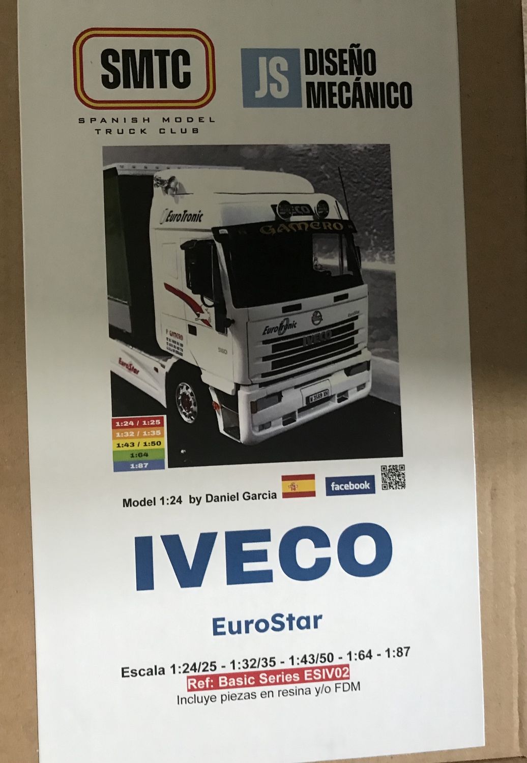 IVECO EUROSTAR CAB+acces. 1/24