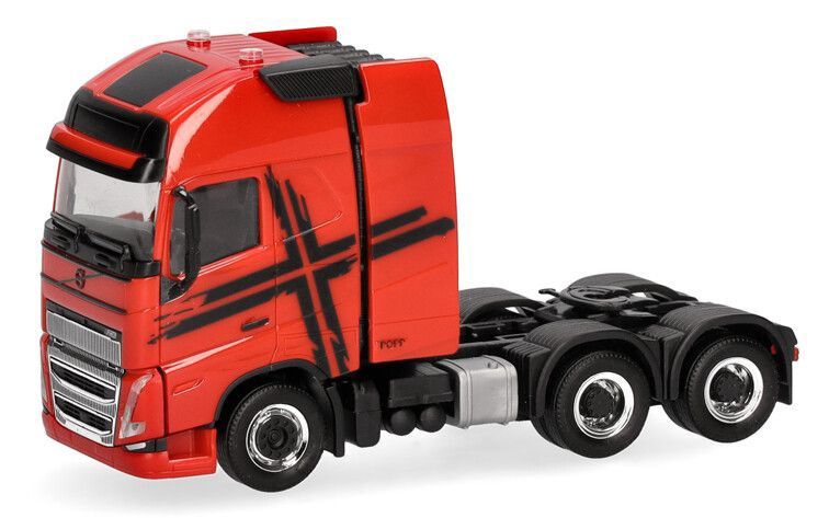 Volvo FH GL XL &#39;20 3a., rood/zwart