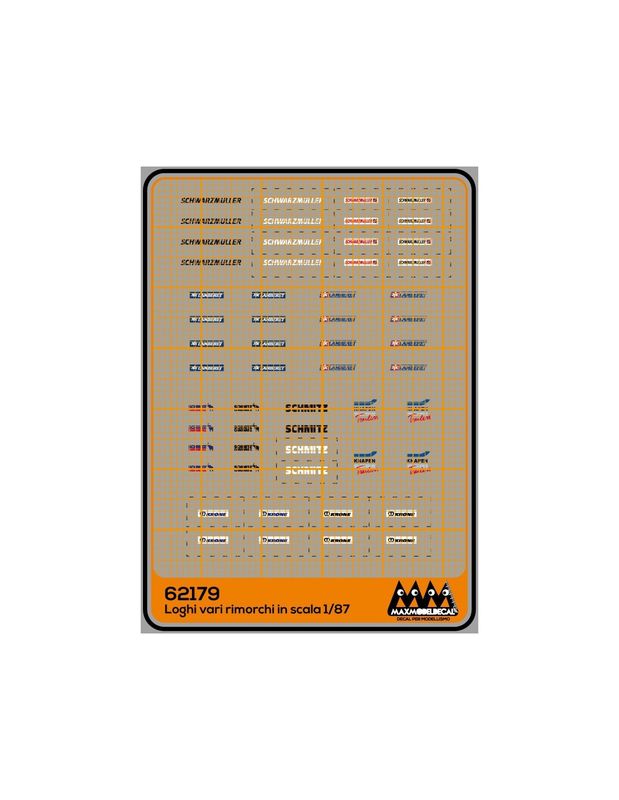 Logos for trailer - M62179 1/87