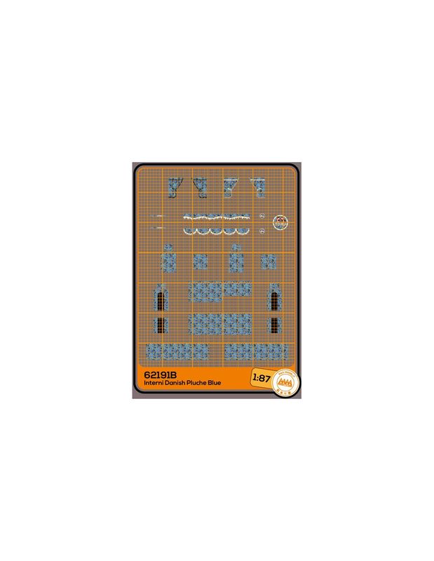 Danish Pluche interior Blue - M62191B 1/87