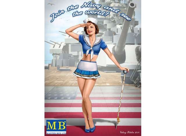1/24 Pin-up series #4 Suzie Navy, plastic modelkit