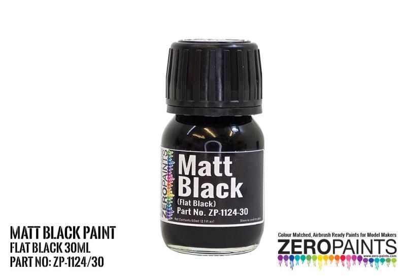 Matt Black Paint (Flat Black) - 30ml