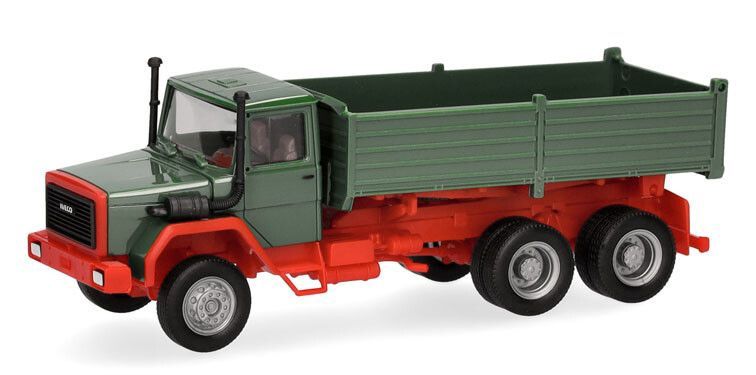 Iveco Hauber kipper 3a., groen