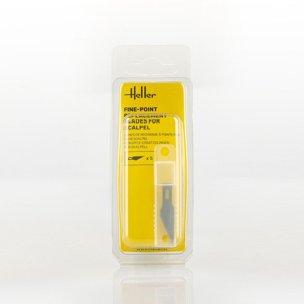 Heller: Fine-point replacement blades for scalpel (5 pieces)