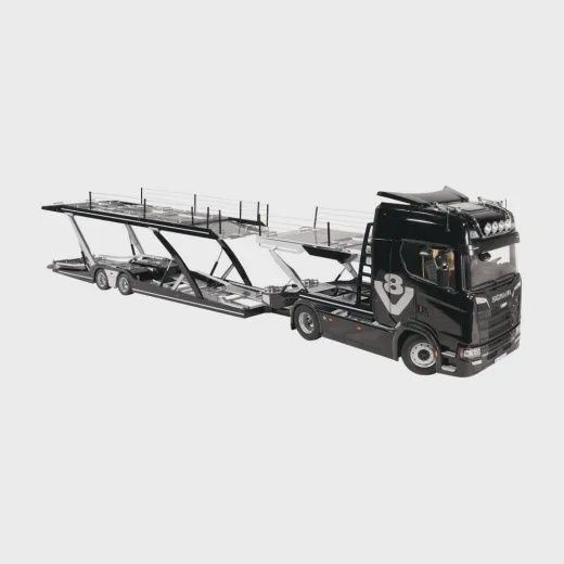 Nzg Scania black + Lohr cartransporter