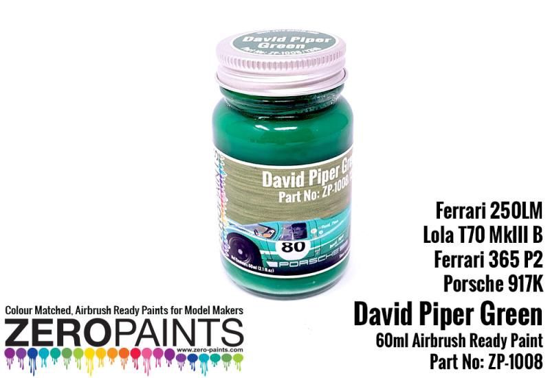 David Piper BP Green 60ml (Ferrari 250LM, Lola T70 MkIII, Ferrari 365 P2 and Porsche 917K.)