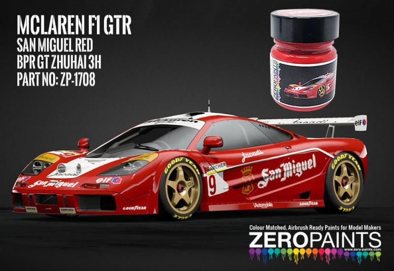 ZP1708 San Miguel Red - McLaren GTR F1 BPR GT Zhuhai 3H