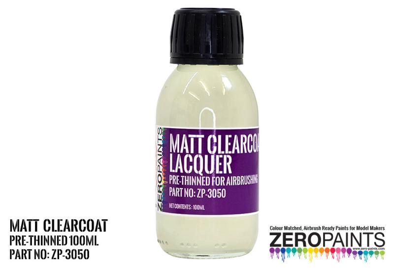 zp3050 Matt Clearcoat Lacquer 100ml (Pre-Thinned for Airbrushing)