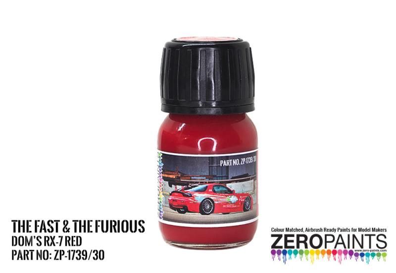 ZP1739/30 Dom's RX-7 FD Red Paint 30ml (The Fast &amp; The Furious)