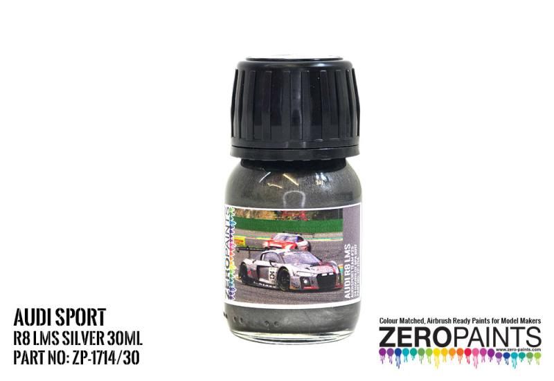 ZP 1714 Audi R8 LMS Audisport #25 24 hours of spa 2017 Silver Paint - 30ml