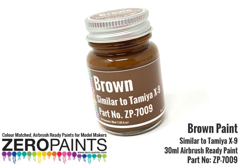 ZP7009 Brown Paint 30ml - Similar to Tamiya X-9
