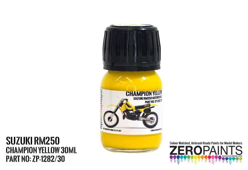 ZP1282/30 Suzuki Champion Yellow RM250 Motocrosser Bike (Tamiya) Paint - 30ml