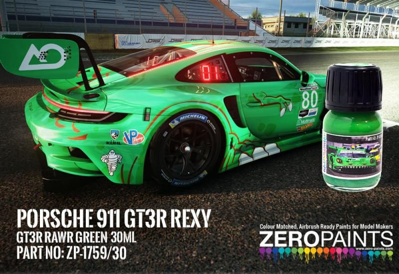 ZP1759/30 Porsche 911 GT3R Rexy Livery (GT3R Rawr) - Green Paint 30ml