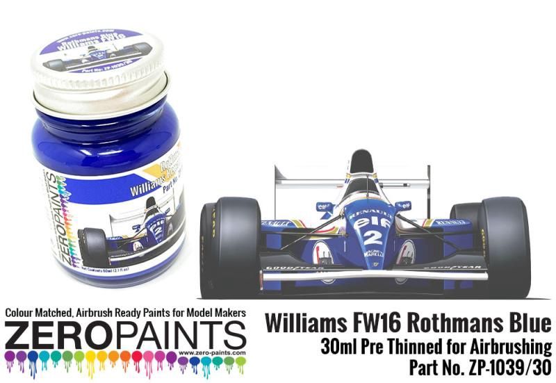 ZP1039/30 Williams FW16 Rothmans Blue Paint 30ml