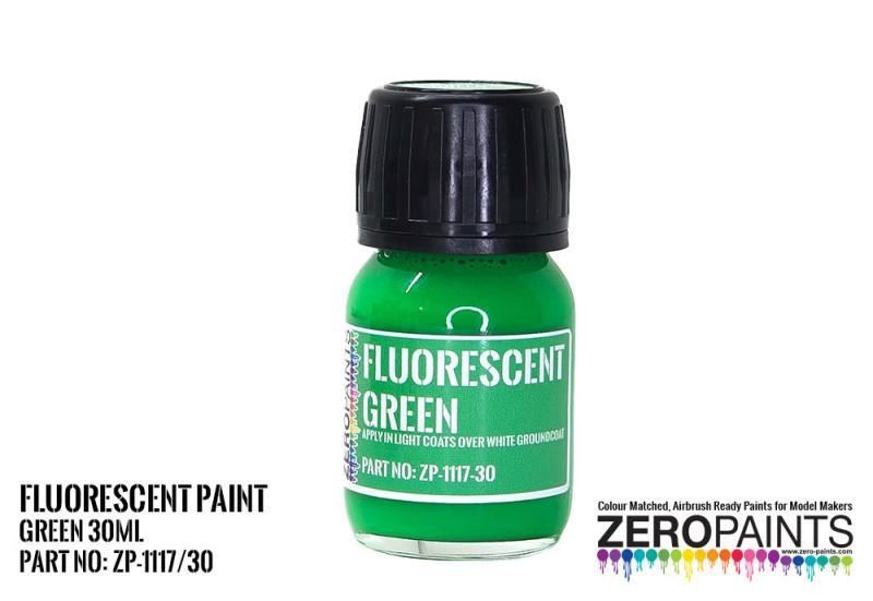 ZP1117/30 Fluorescent Green Paint - 30ml