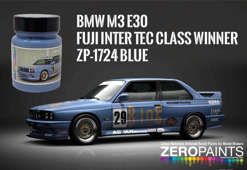 ZP1724/30 BMW M3 E30 90's Fuji Intertec Class Winner - Blue Paint 60ml