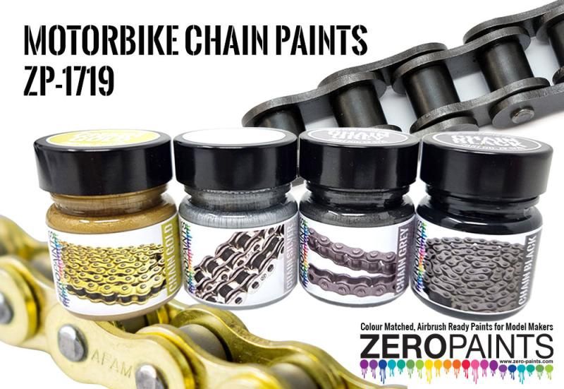 zp1721 Motorbike Chain Paints - 30ml chain grey