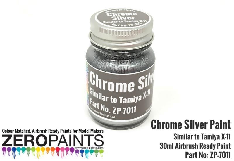 ZP7011 Chrome Silver Paint 30ml - Similar to Tamiya X-11
