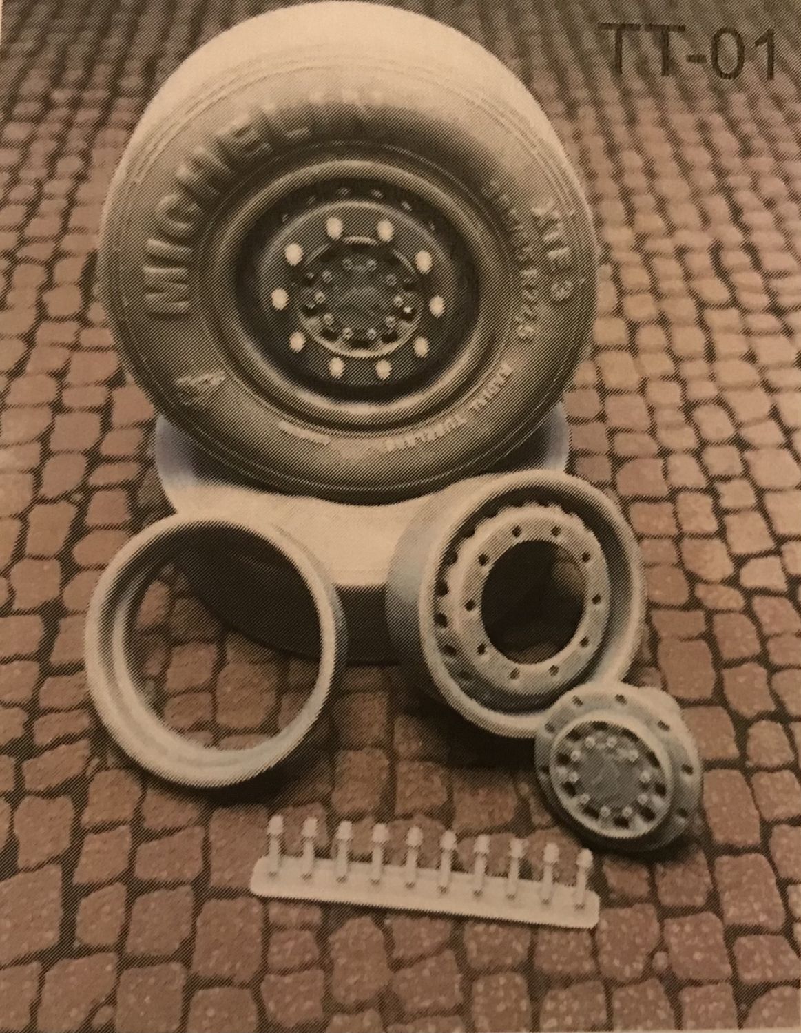 TT-01 trailer tyres set