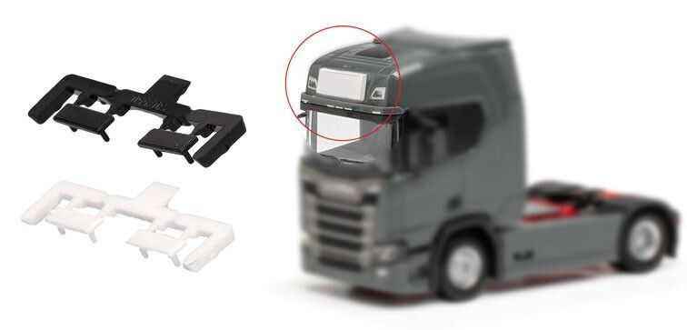 Lichtbak voor vrachtwagen (6 st. wit / 2 st. zwart)