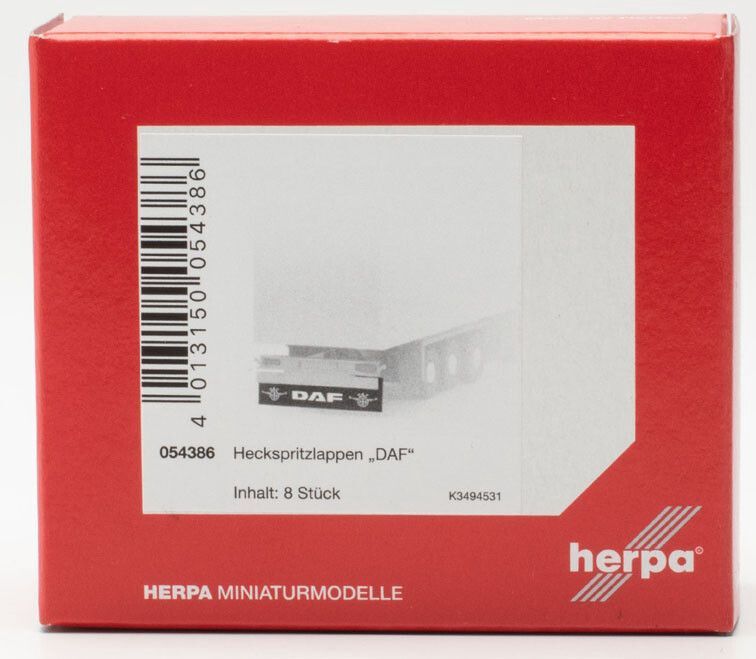 Oplegger spatlappen / Heckspritzlappen DAF (8 st.)