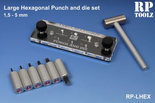 Large Hexagonal punch and die set 1.5-5mm